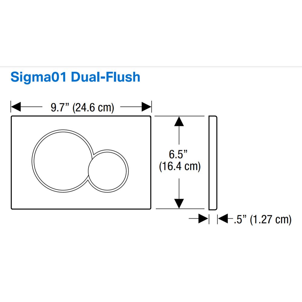 Geberit Sigma01 Actuation Plate Brass