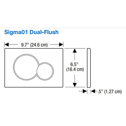 Geberit Sigma01 Actuation Plate Brass