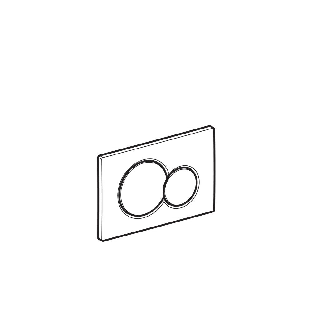 Geberit Sigma01 Actuation Plate Glossy Chrome/Matt Chrome