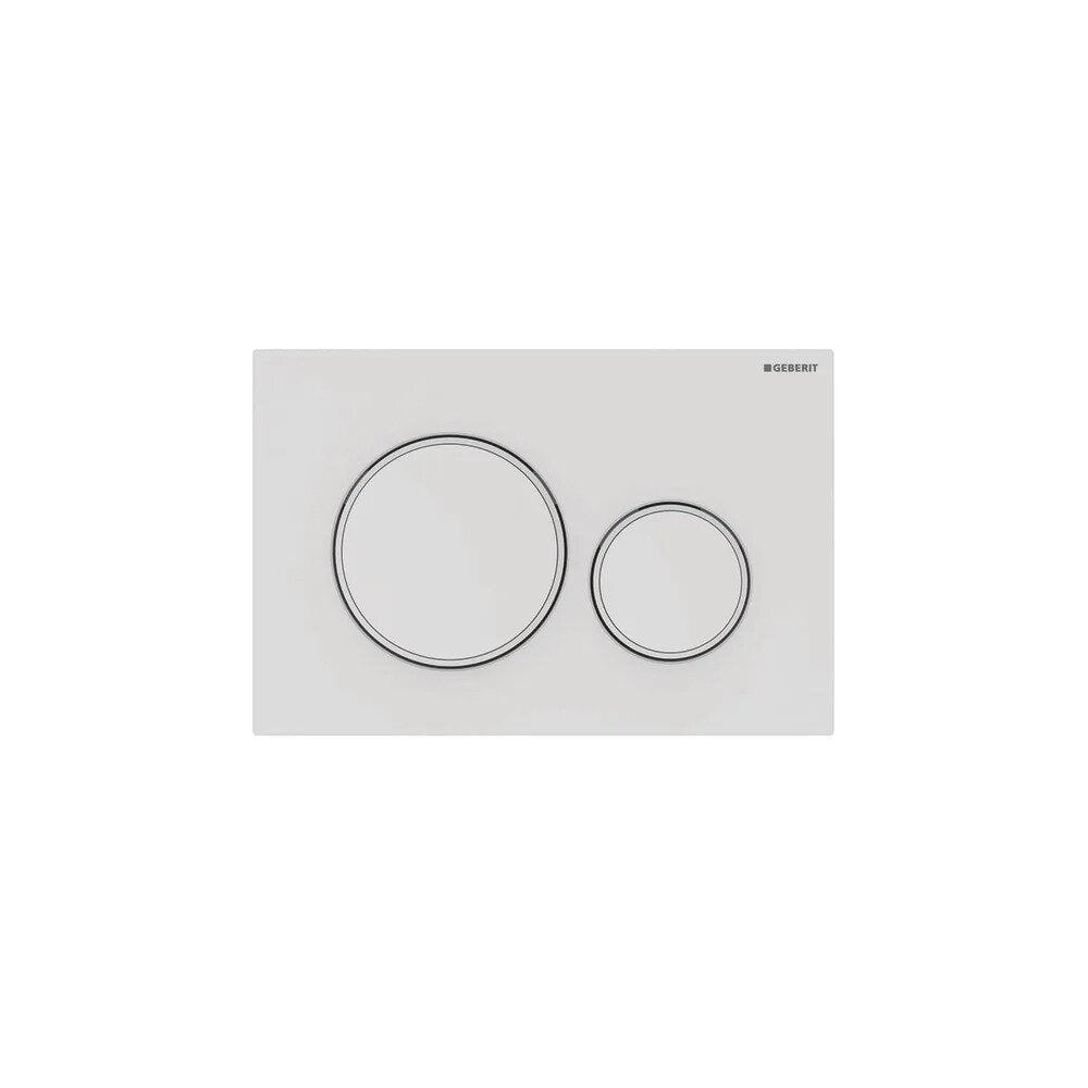 Geberit Sigma20 Matte White Actuator Plate