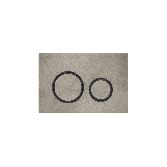 Geberit Sigma21 Actuation Plate Concrete Look/Black Ring