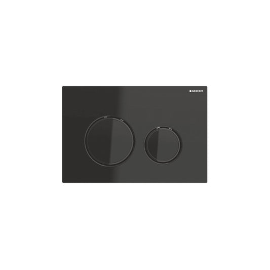 Geberit Sigma21 Black/Black Ring Actuator Plate