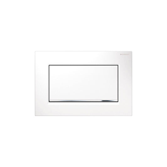 Geberit Sigma30 Matte White Actuator Plate