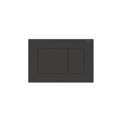 Geberit Sigma20 Matte Black Flush Plate with 2 Buttons