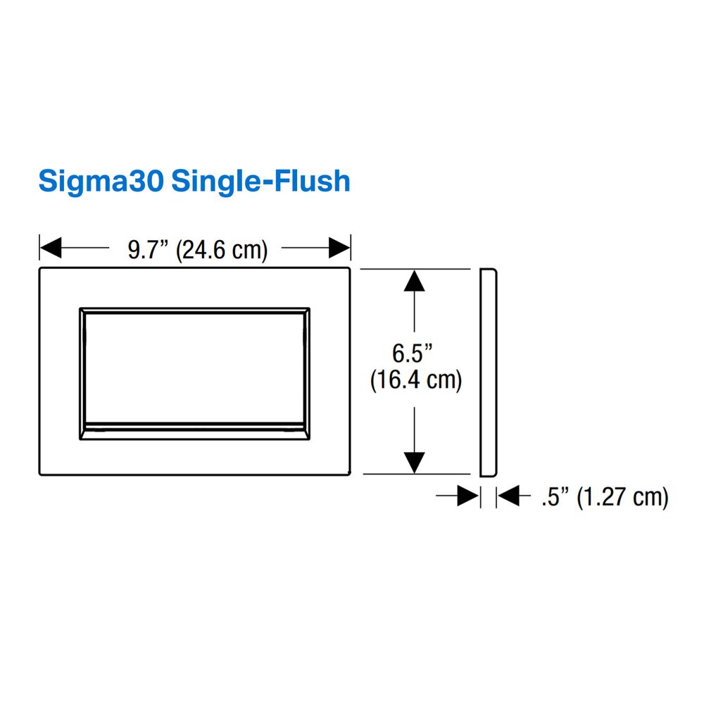 Geberit Sigma30 Push Button in Gold Finish