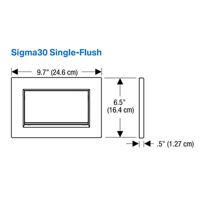 Geberit Sigma30 Push Button in Gold Finish