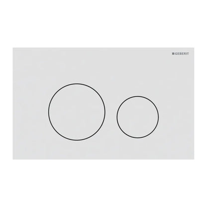 Клапа за действие Geberit Sigma40 Slim бяла матова