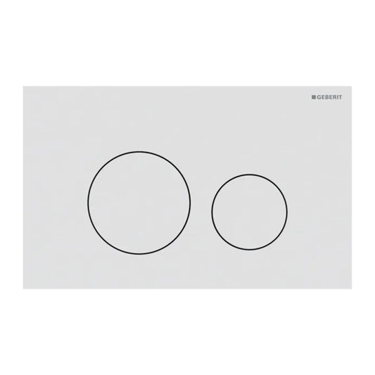 Клапа за действие Geberit Sigma40 Slim бяла матова