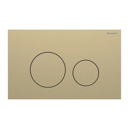 Клапа за действие Geberit Sigma40 Slim цвят месинг финиш шлифован