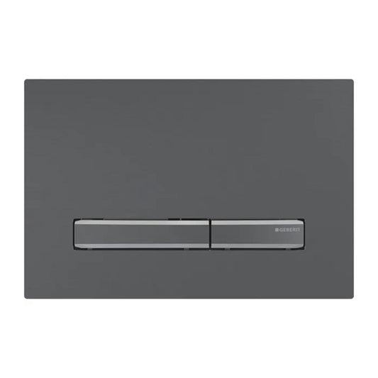 Geberit Sigma50 Actuation Plate Chrome - Black Brushed Finish