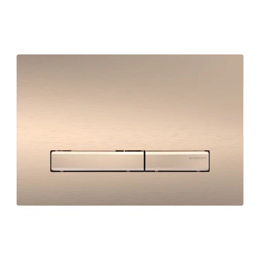 Geberit Sigma50 Actuation Plate Red Gold Brushed Finish