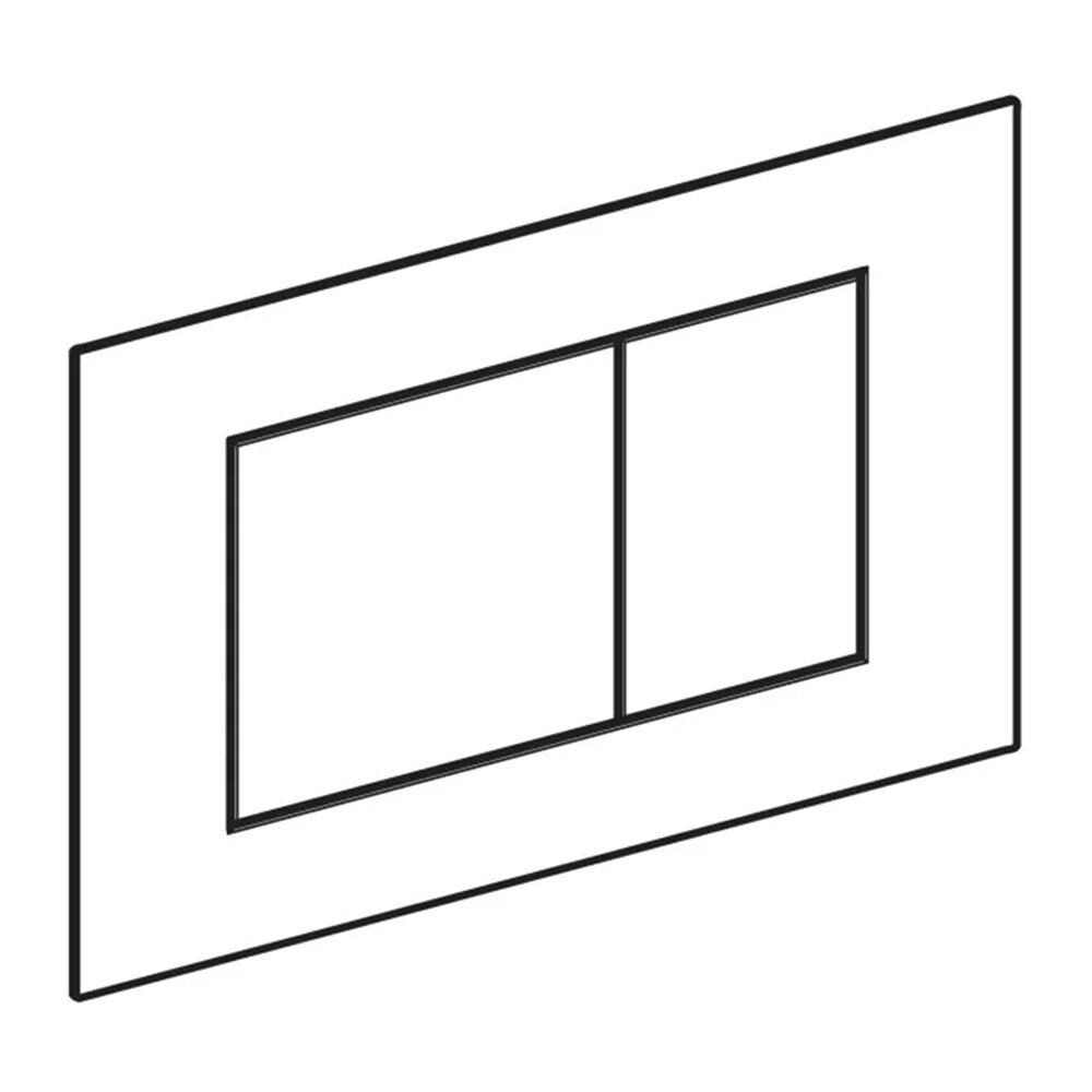 Geberit Sigma40 Slim Flush Plate Matte White