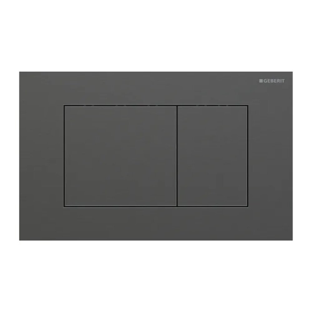 Geberit Sigma40 Slim Flush Plate Brushed Chrome-Black