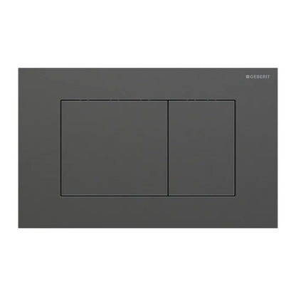 Geberit Sigma40 Slim Flush Plate Brushed Chrome-Black