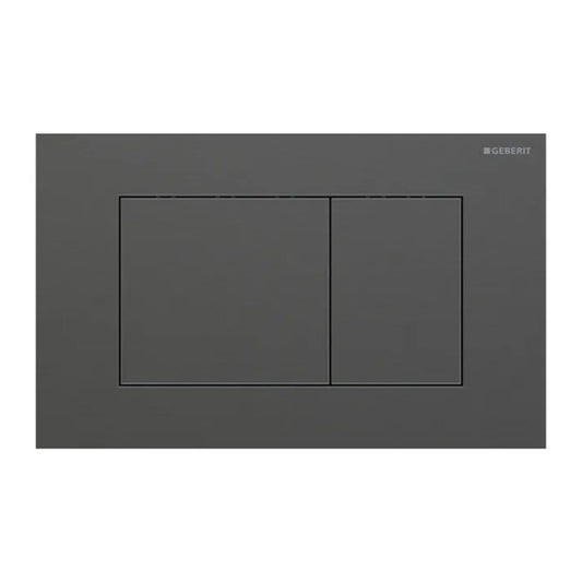 Geberit Sigma40 Slim Flush Plate Brushed Chrome-Black