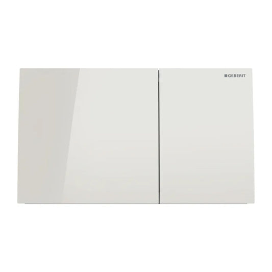Geberit Sigma70 Flush Plate in Glossy Sand Grey Glass Finish