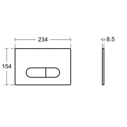 Ideal Standard Prosys Oleas SmartFlush M1 Actuation Plate