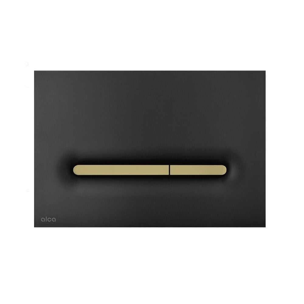 Black/Gold Matte Flush Plate Alca Linka