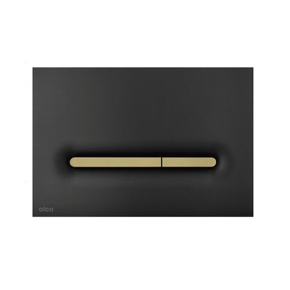 Black/Gold Matte Flush Plate Alca Linka