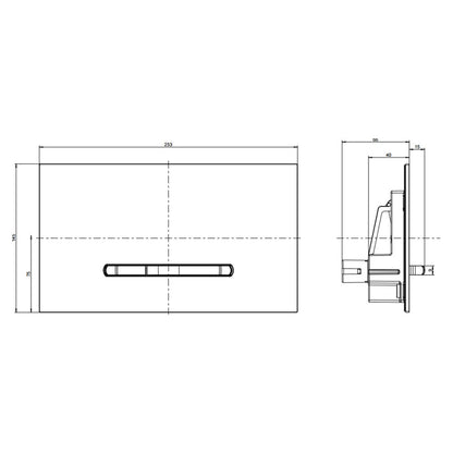 Villeroy&Boch ViConnect Chrome Actuator Plate