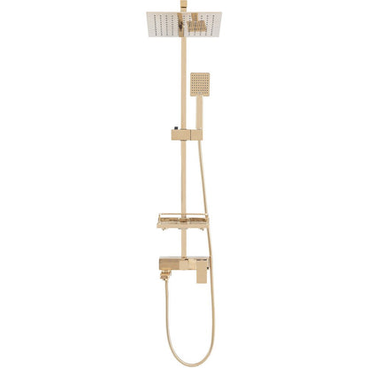 Rea Jack Gold Shower Column with Bathtub Spout