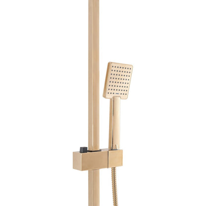 Rea Jack Gold Shower Column with Bathtub Spout