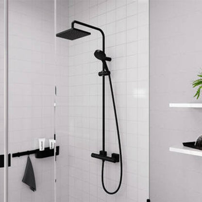 Душ колона с батерия Hansgrohe Vernis Shape 230 Ecosmart термостатична мат черна