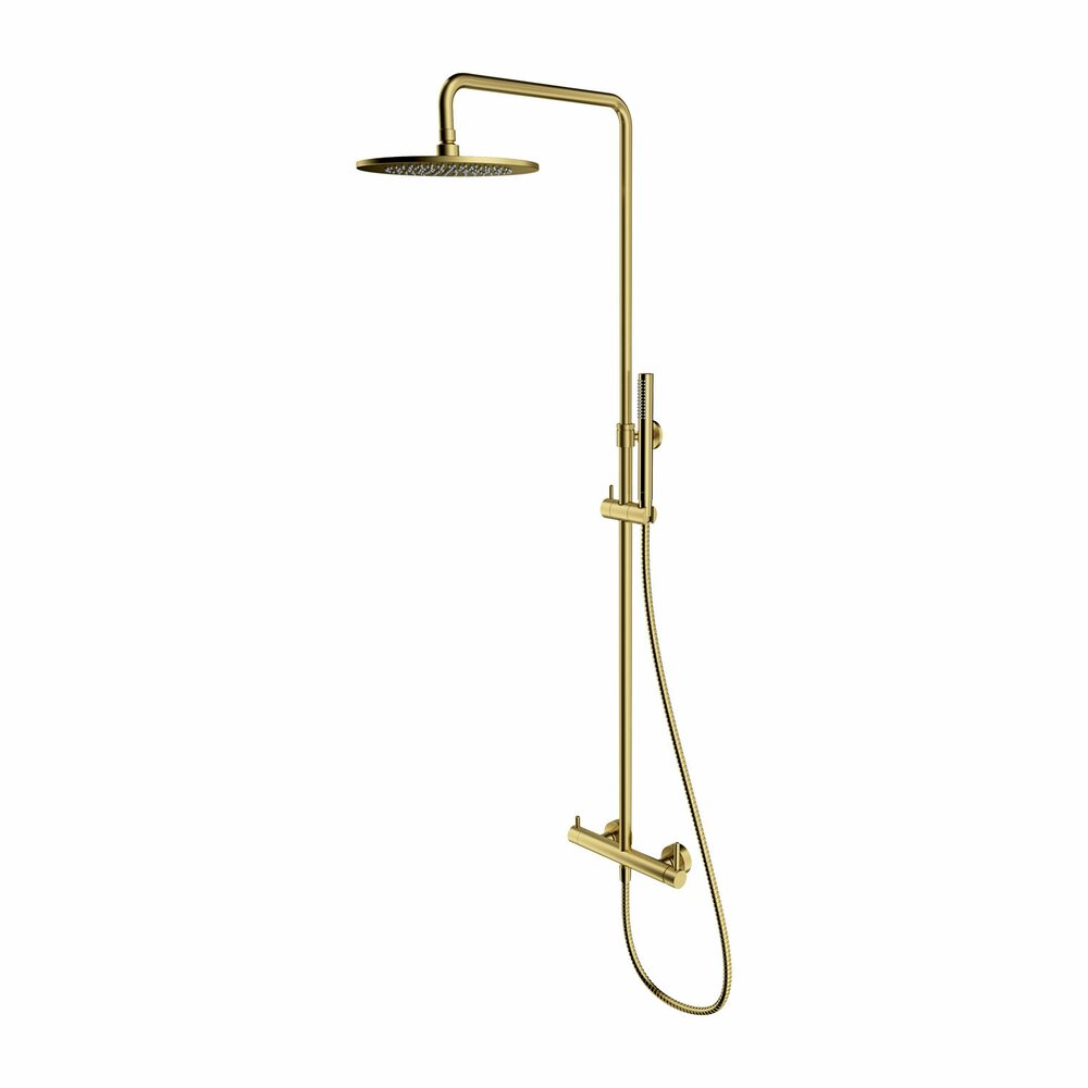 Shower column with single-lever faucet brushed brass Omnires Y