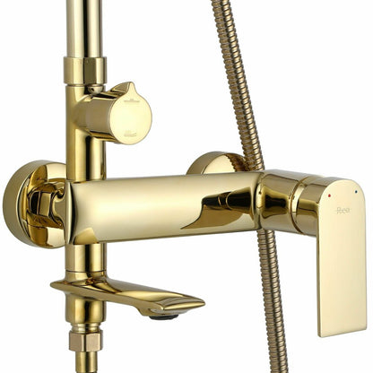 Gold Single-Lever Shower Column Rea Veneta