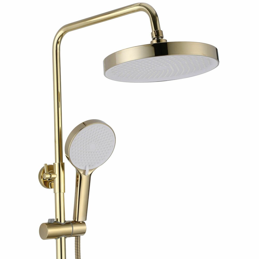 Gold Single-Lever Shower Column Rea Veneta