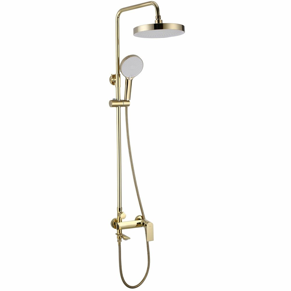 Gold Single-Lever Shower Column Rea Veneta