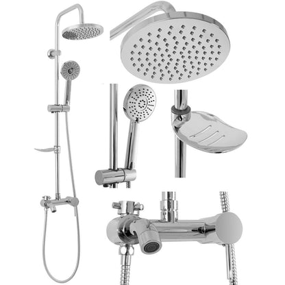 Rea Luis Chrome Shower Column with Single Lever Mixer
