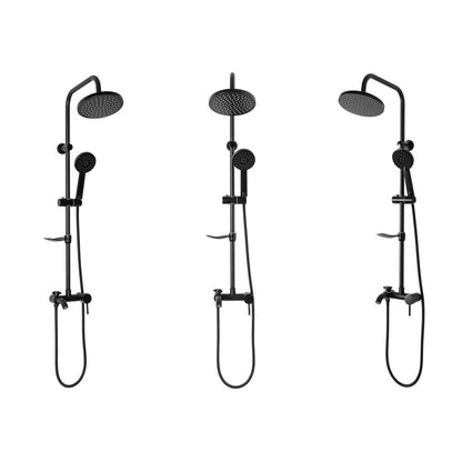 Rea Luis Matte Black Shower Column with Single Lever Mixer