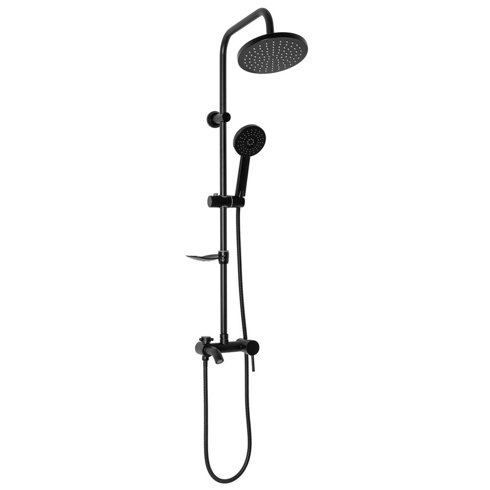 Rea Luis Matte Black Shower Column with Single Lever Mixer