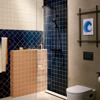 Смесител за душ с термостат Hansgrohe Activera S 240 Ecosmart+ матово черно