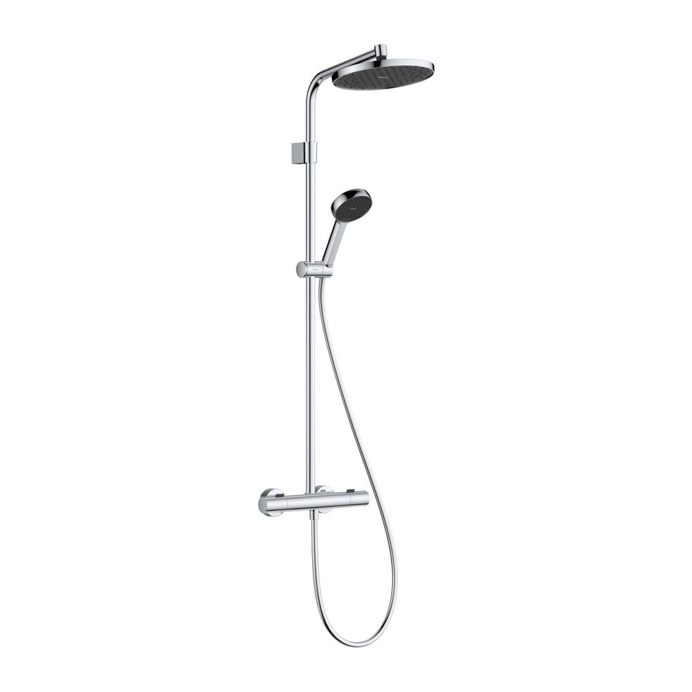 Душ колона с термостатен смесител Hansgrohe Activera S EcoSmart с 2 функции, хром