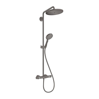 Душ колона с термостатичен смесител Hansgrohe Croma Select S с 3 функции, черно-хромирано покритие