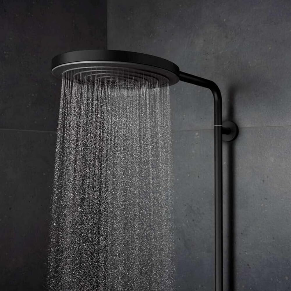 Колона за душ с термостатичен смесител Hansgrohe Pulsify S Puro с 3 функции, матово черно покритие