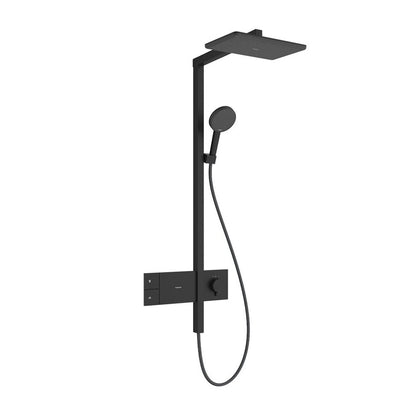 Смесител за душ с термостат Hansgrohe Raindance Alive Q с 3 функции, матово черно покритие