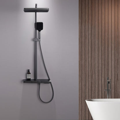 Колона за душ с термостатичен смесител Inter Ceramic Majestic завършек Gun Grey