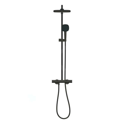 Душ колона с термостатичен смесител черен мат Grohe Vitalio 250 Cube