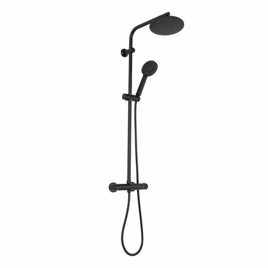 Rea Bliss Matte Black Thermostatic Shower Column