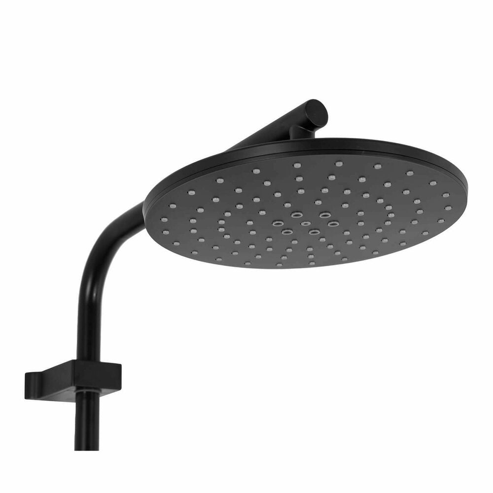 Rea Santos Matte Black Shower Column with Single Lever Mixer