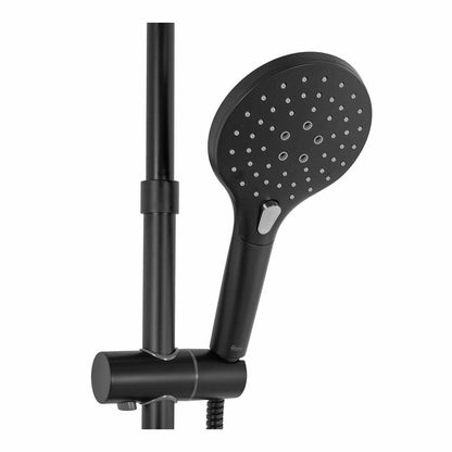 Rea Santos Matte Black Shower Column with Single Lever Mixer