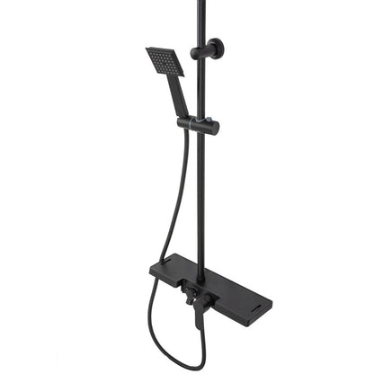 Rea Bravo Matte Black Shower Column