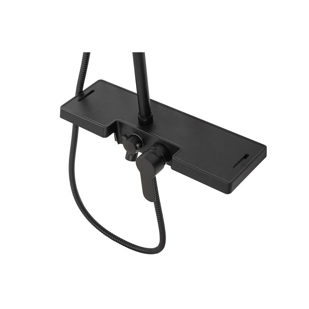 Rea Bravo Matte Black Shower Column