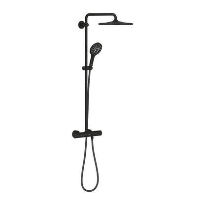 Grohe RainShower Thermostatic Shower Column Matte Black