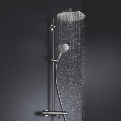 Grohe RainShower Thermostatic Shower Column Matte Black
