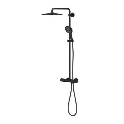 Grohe RainShower Thermostatic Shower Column Matte Black