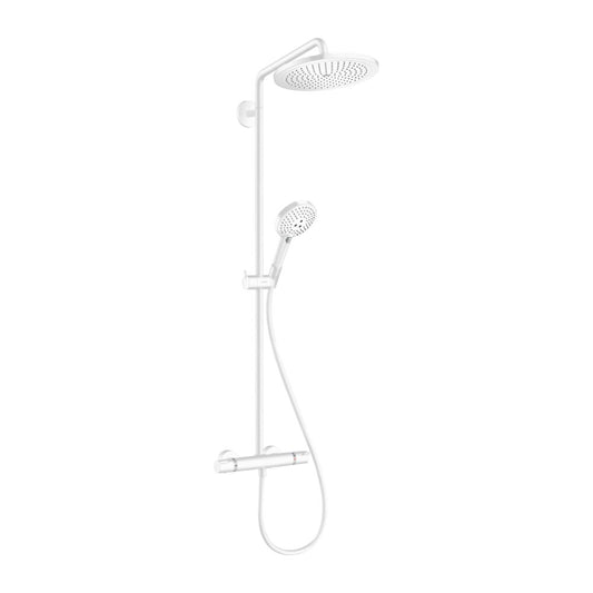 Hansgrohe Croma Select S 280 Thermostatic Shower Column in Matt White